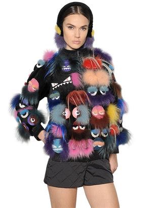 fendi monster jacket womens